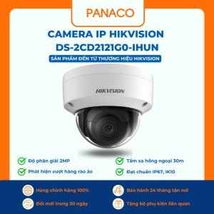Camera IP Dome 2MP Hikvision DS-2CD2121G0-IHUN