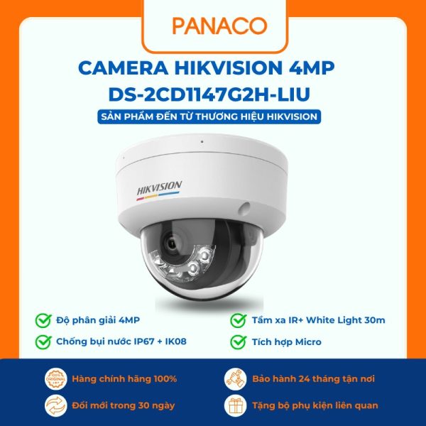 Camera hikvision 4MP DS-2CD1147G2H-LIU