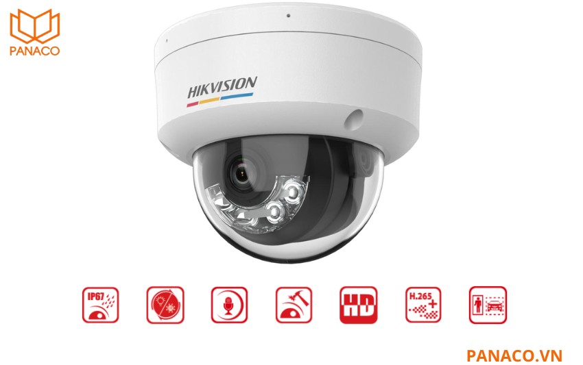 Camera hikvision dome 2MP DS-2CD1127G2H-LIU