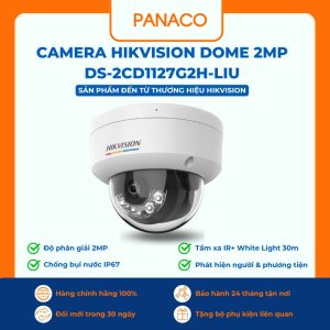 Camera hikvision dome 2MP DS-2CD1127G2H-LIU