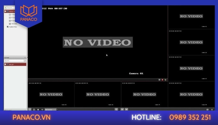 Camera không lên hình hoặc màn hình báo No Video