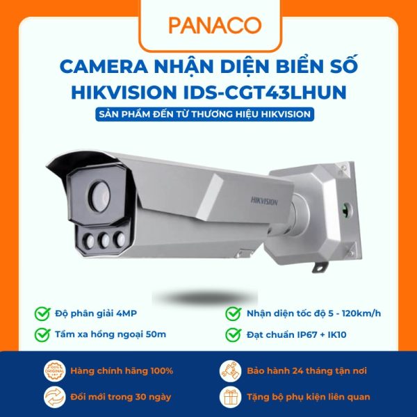 Camera nhận diện biển số Hikvision iDS-CGT43LHUN