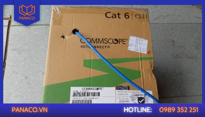 Cáp mạng Commscope Cat6 UTP truyền tải ổn định và hiệu suất cao hơn Cat5e