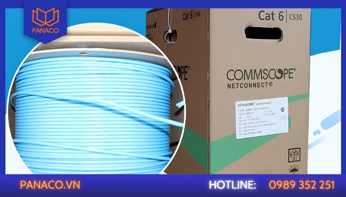 Cáp Commscope Cat6 có băng thông cao, khả năng chống nhiễu tốt