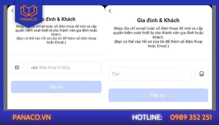 Chia sẻ tài khoản cho nhiều người