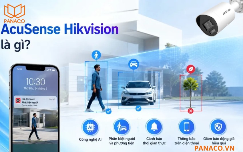 DS-2CD2026G2-IU phân biệt người và xe so với các chuyển động thông thường
