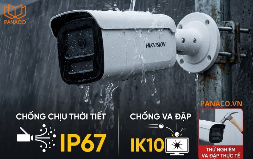DS-2CD2T43G2-4LI2UHUN phù hợp lắp đặt ngoài trời