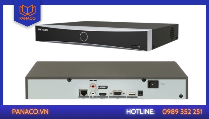 Đầu ghi 4 kênh Hikvision DS-7604NXI-K1 hỗ trợ độ phân giải lên đến 12MP