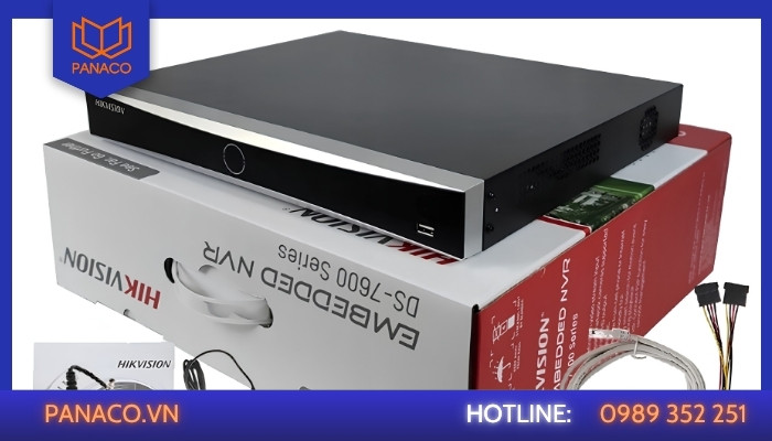 Đầu ghi DS-7616NXI-K2 hỗ trợ lưu trữ dung lượng lớn với 2 ổ cứng