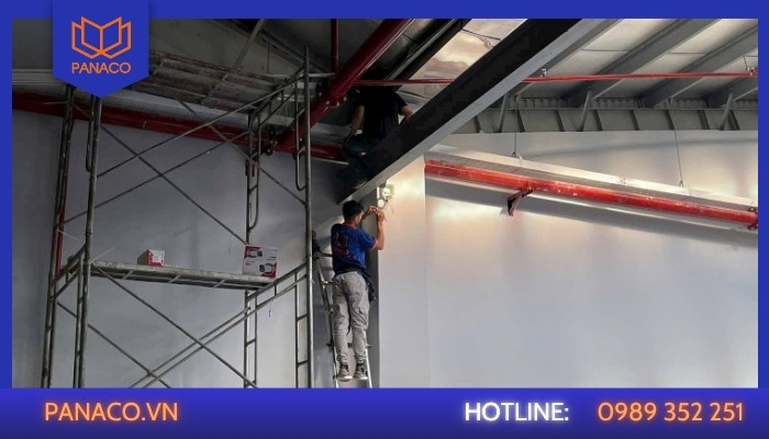 Thi công lắp đặt camera tại văn phòng điều hành, phòng cân
