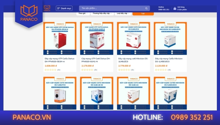 Panaco - Đại lý phân phối sỉ//lẻ cáp mạng Commscope chính hãng