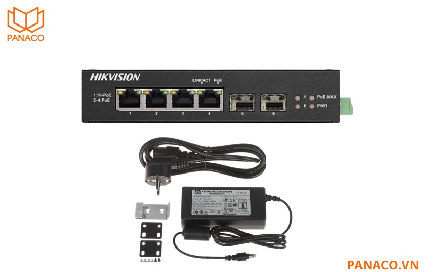Trọn bộ switch Hikvision DS-3T0506HP-E_HS