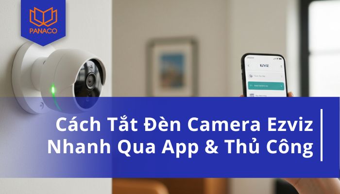 cách tắt đèn camera ezviz