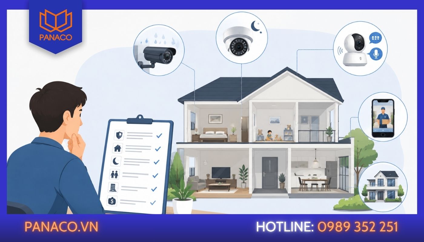 Kinh nghiệm lắp camera gia đình là xác định rõ nhu cầu sử dụng, vị trí lắp đặt và ngân sách trước khi lựa chọn thiết bị