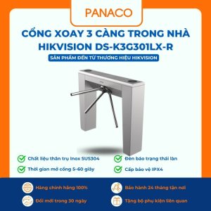 Cổng xoay 3 càng trong nhà Hikvision DS-K3G301LX-R