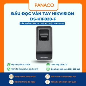 Đầu đọc vân tay Hikvision DS-K1F820-F
