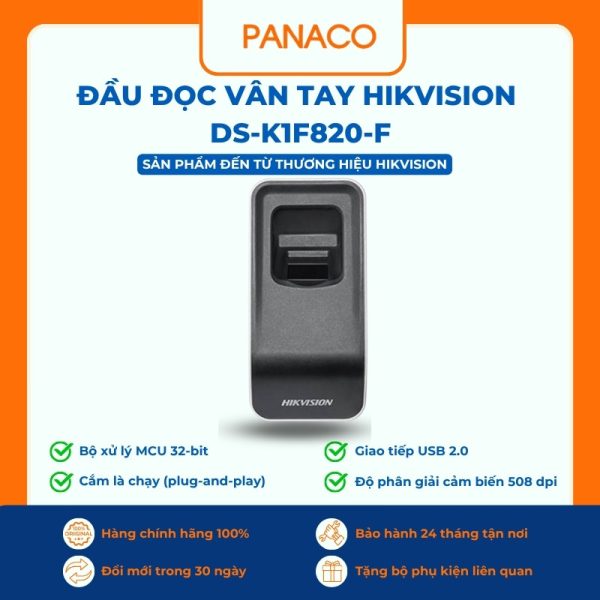 Đầu đọc vân tay Hikvision DS-K1F820-F