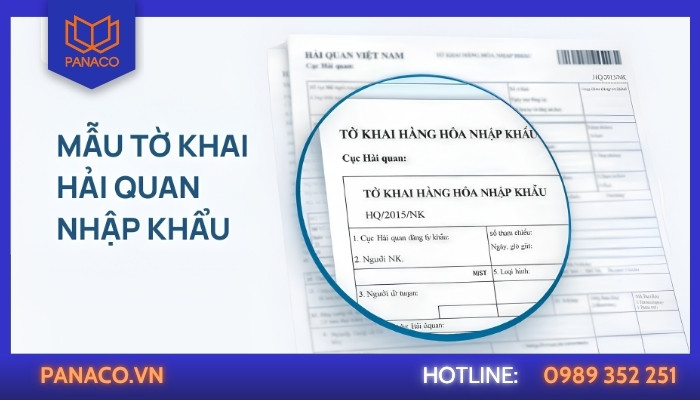 Hồ sơ khai báo hải quan nhập khẩu camera