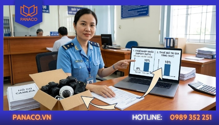 Nhập khẩu camera phải chịu những loại thuế nào