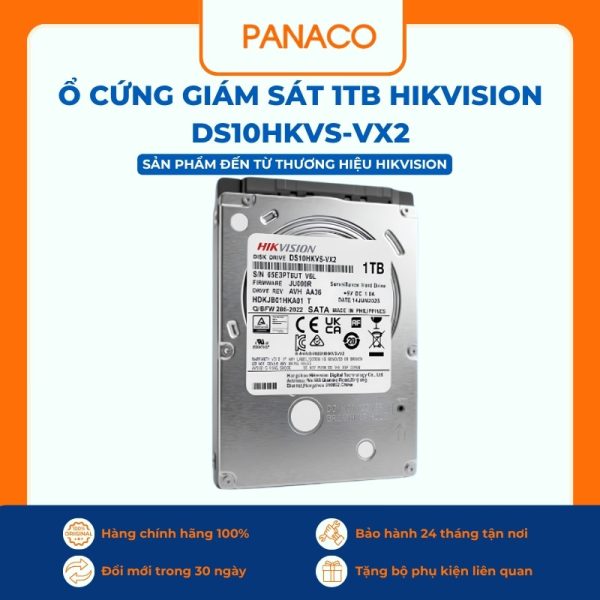 Ổ cứng giám sát 1TB Hikvision DS10HKVS-VX2