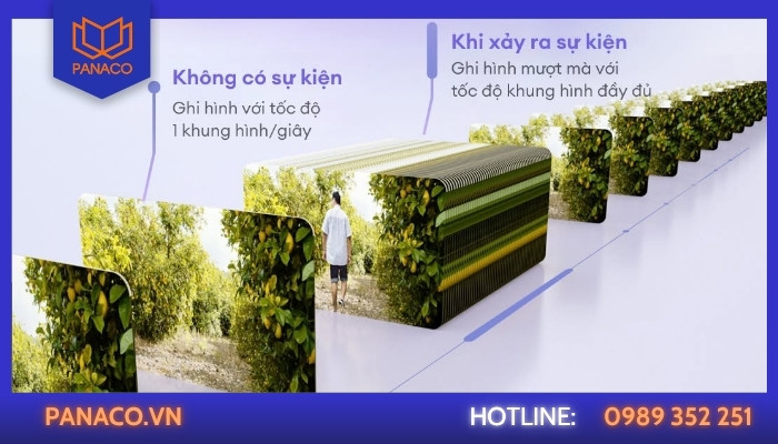 Tự động chuyển sang ghi hình chất lượng cao
