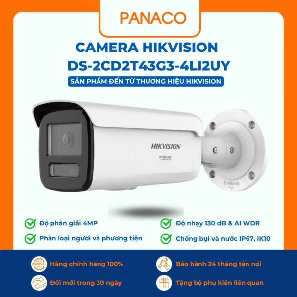 Camera Hikvision DS-2CD2T43G3-4LI2UY