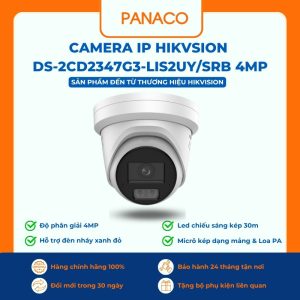 Camera IP Hikvsion DS-2CD2347G3-LIS2UY/SRB 4MP