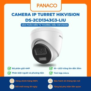 Camera IP Turret Hikvision DS-2CD1343G3-LIU 4MP