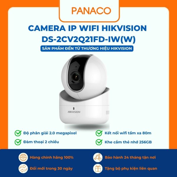 Camera IP Wifi Hikvision DS-2CV2Q21FD-IW(W)