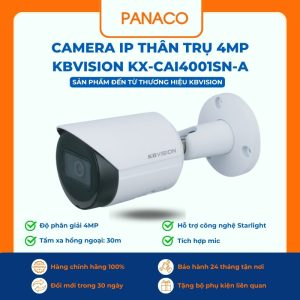 Camera IP thân trụ 4MP Kbvision KX-CAi4001SN-A