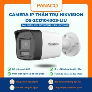 Camera IP thân trụ Hikvision DS-2CD1043G3-LIU 4MP