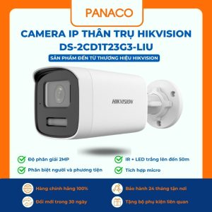 Camera IP thân trụ Hikvision DS-2CD1T23G3-LIU 4MP