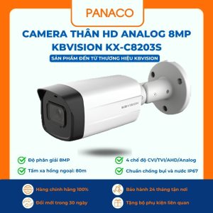 Camera thân HD Analog 8MP Kbvision KX-C8203S