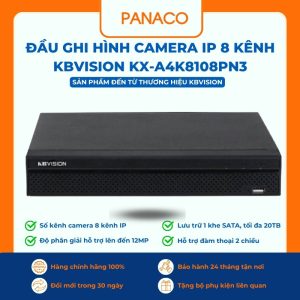 Đầu ghi hình camera IP 8 kênh Kbvision KX-A4K8108PN3