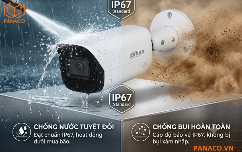 KX-CAi2203N2-AB đạt chuẩn IP67 & Chịu nhiệt khắc nghiệt