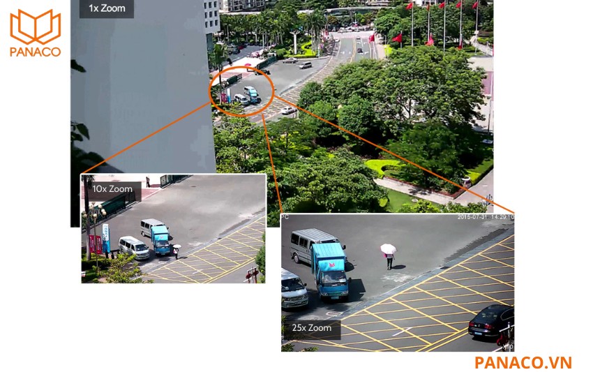 KX-CAi2258ePN là camera PTZ hỗ trợ zoom quang 25x