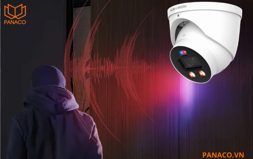 KX-CAiF6004UN-TiF-A báo động chủ động bằng còi và đèn xanh đỏ