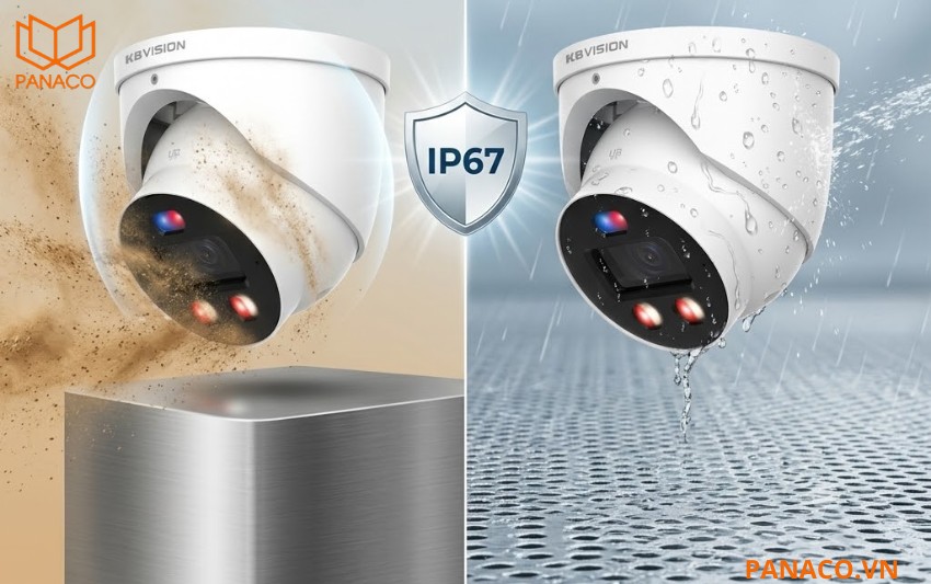 KX-CAiF6004UN-TiF-A hoạt động ổn định ngoài trời với chuẩn IP67