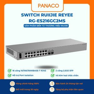 Smart Cloud-Managed Switch Ruiijie Reyee RG-ES216GC2MS