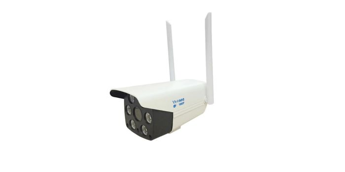 Camera Yoosee thân trụ ngoài trời hai ăng-ten gắn tường dưới mái che
