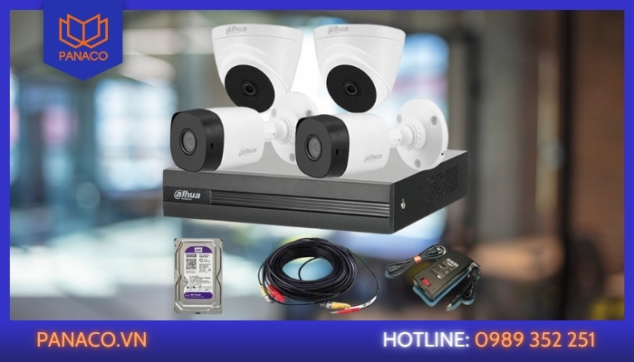 Camera 4 mắt là gì và một bộ gồm đầu ghi cùng ổ cứng