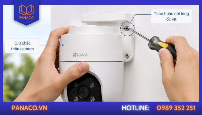 Cách tháo camera EZVIZ ngoài trời