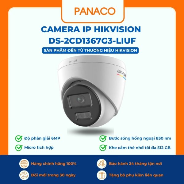 Camera IP Hikvision DS-2CD1367G3-LIUF