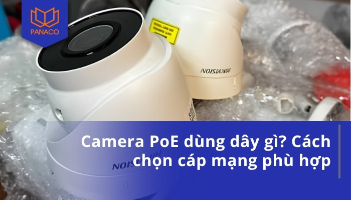 Camera PoE dùng dây gì_ Cách chọn cáp mạng phù hợp
