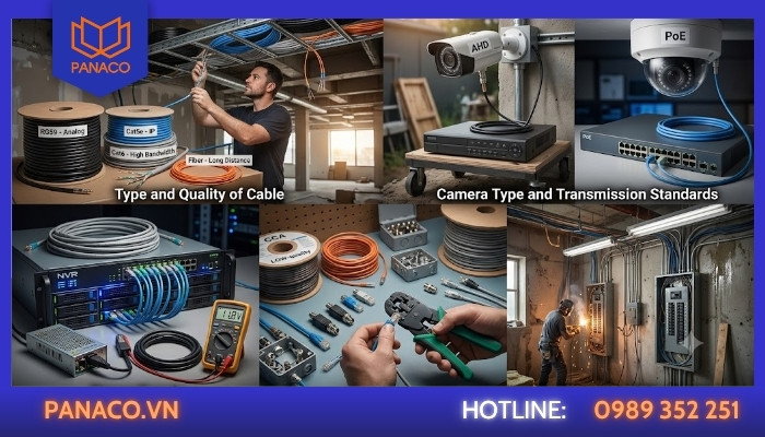 Những yếu tố ảnh hưởng đến khoảng cách kéo dây camera