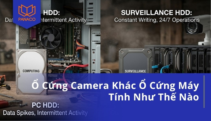 Ổ Cứng Camera Khác Ổ Cứng Máy Tính Như Thế Nào