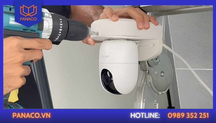 Trường hợp 2 Tháo camera Imou trong nhà gắn tường hoặc trần nhà