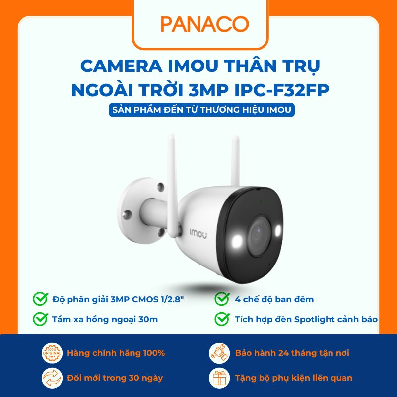 Camera bắt wifi bao nhiêu mét ngoài trời: Imou IPC-F32FP chuẩn Wi-Fi 6