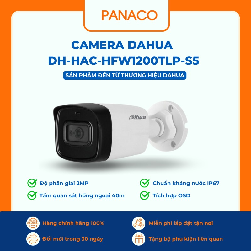 Camera ngoài trời bị vào nước nên thay bằng bản IP67 như Dahua DH-HAC-HFW1200TLP-S5