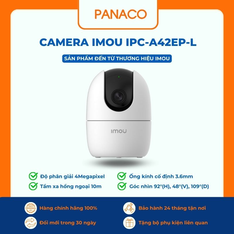 Các loại camera văn phòng và cách chọn: bán cầu Imou IPC-A42EP-L gắn trần